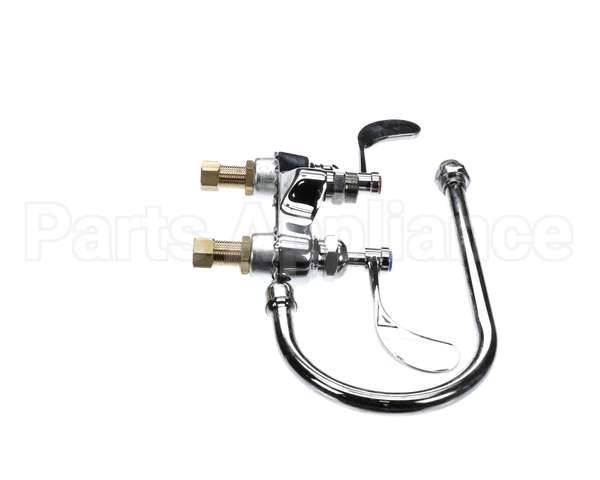 B-0892-LF12-CR4 T&S Brass 4 Centerset Faucet Ceramas 4 Wristact