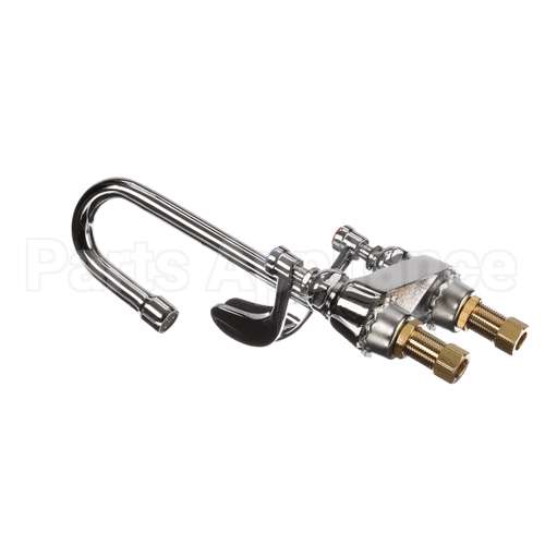 B-0892 T&S Brass Medical Fct, 4 Deck Mt, Swivel/Rigid Goo
