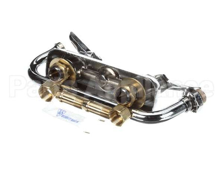 B-1111 T&S Brass Workboard Faucet, Deck Mount, 4 Centers,