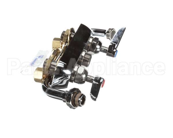 B-1111 T&S Brass Workboard Faucet, Deck Mount, 4 Centers,
