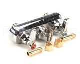 B-1115-LN T&S Brass Workboard Faucet, Wall Mount, 4 Centers,