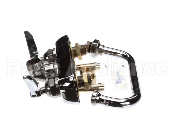 B-1115 T&S Brass Workboard Faucet, Wall Mount, 4 Centers,