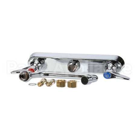 B-1120 T&S Brass Workboard Faucet, Deck Mount, 8 Centers,