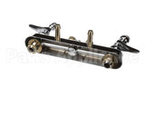 B-1121 T&S Brass Workboard Faucet, Deck Mount, 8 Centers,