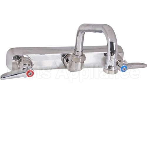 B-1125 Compatible TS Brass Faucet, 8"Wall, 6"Spt, Leadfree