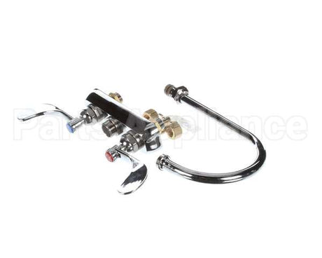 B-1141-04 T&S Brass Workboard Faucet, Deck Mount, 4 Centers,