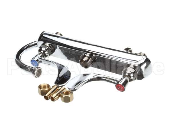 B-1142-04 T&S Brass 8C/C Deck Mount Workboard Faucet,4Wrist
