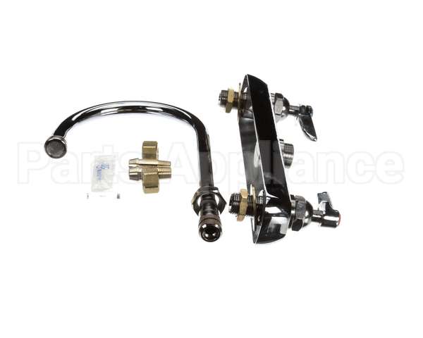 B-1142 T&S Brass Workboard Faucet, Deck Mount, 8 Centers,
