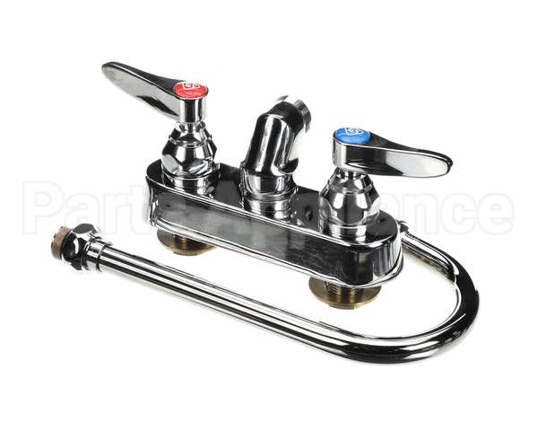 B-1146-02A T&S Brass Workboard Faucet, 4 Wall Mount, 017907-4