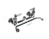 B-2342 T&S Brass Double Pantry Faucet, Wall Mount, 8 Cent