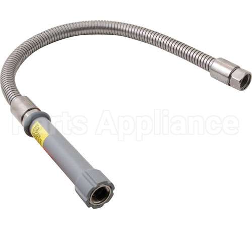 B-24-H Compatible TS Brass Hose, 24" Flexible Ss
