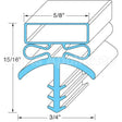 B016546 Compatible Midwest Appliance Parts Door Gasket
