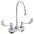 B1141-04 Compatible TS Brass Faucet, 4"Dk, Gsnk, Wrstbldhandle