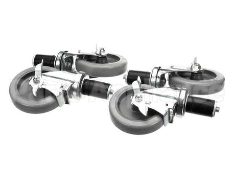 B241 Ayr King Caster Set - (4) Locking 5 Dia