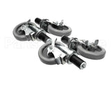 B241 Ayr King Caster Set - (4) Locking 5 Dia