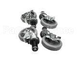 B241 Ayr King Caster Set - (4) Locking 5 Dia