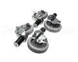 B241 Ayr King Caster Set - (4) Locking 5 Dia