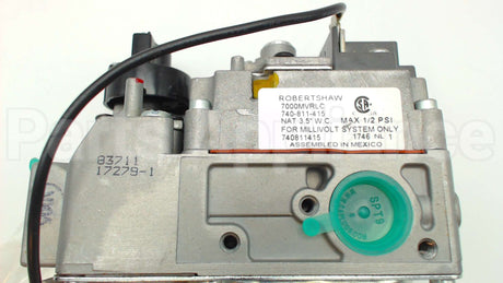 710-502 Robertshaw 1/2"Millivolt Gas Vlv,3.5"Wc