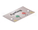 B531 Ayr King Mylar Control Board Sticker Fo