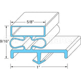 226151075 Compatible Kolpak Door Gasket 38 1/16" X 78 1/2"