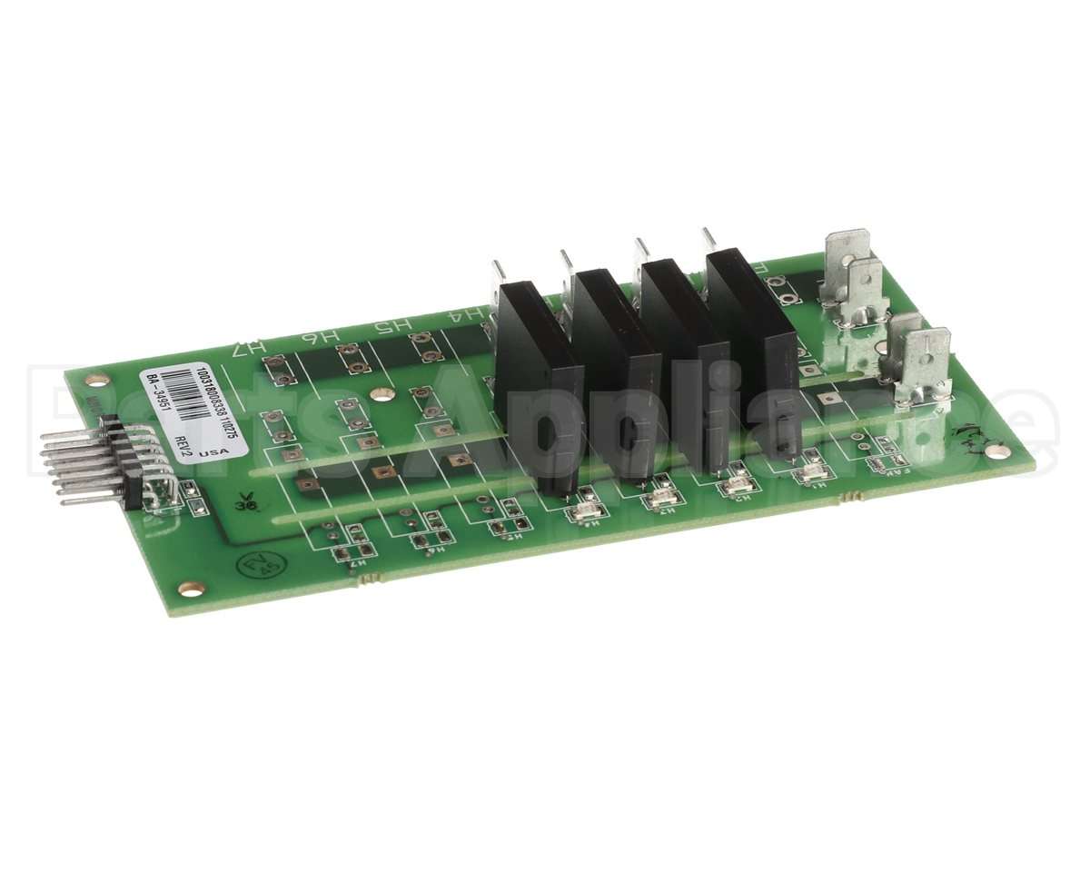 BA-34951 Alto Shaam Z,Board,4-Relay,Dc Series Wrmr