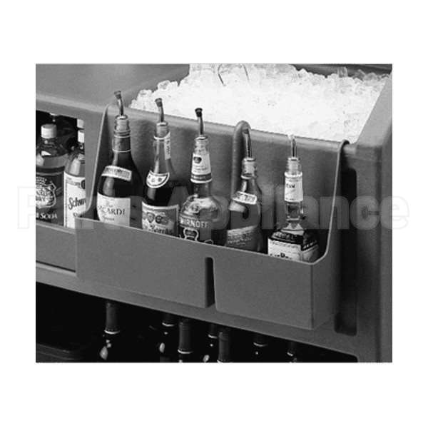 BAR54SR131 Compatible Cambro Speedrail, 5-Bottle, 19-1/2"L X 4-5/16"