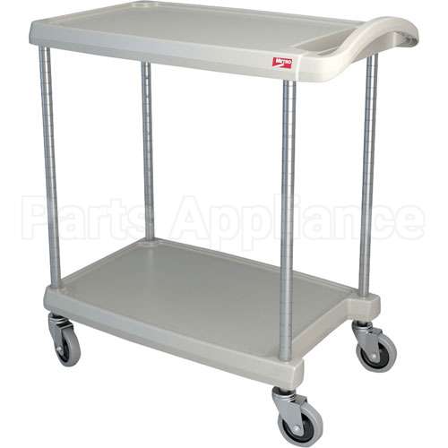 BC1627-24G-SR Compatible Intermetro Cart, Utility, 2 Shelf, Gray