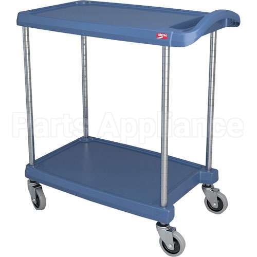 BC1627-24MB Compatible Intermetro Cart, Utility, 2 Shelf, Blue