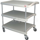 BC2030-34G Compatible Intermetro Cart, Utility, 3 Shelf, Gray