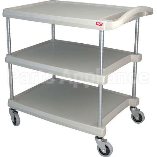 BC2030-34G Compatible Intermetro Cart, Utility, 3 Shelf, Gray