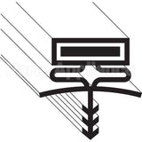 BLRB54117 Compatible Bally Gasket, Door, 37-3/8" X 77-1/2"