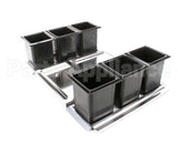 BW6-24R Perlick Ice Chest Bottle Wells, 6, Ts