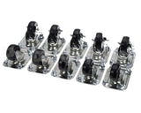 C-10X2 Glastender Caster, 2-1/2" H, Set Of Ten