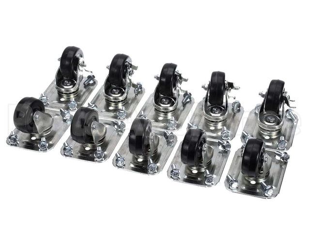 C-10X2 Glastender Caster, 2-1/2" H, Set Of Ten