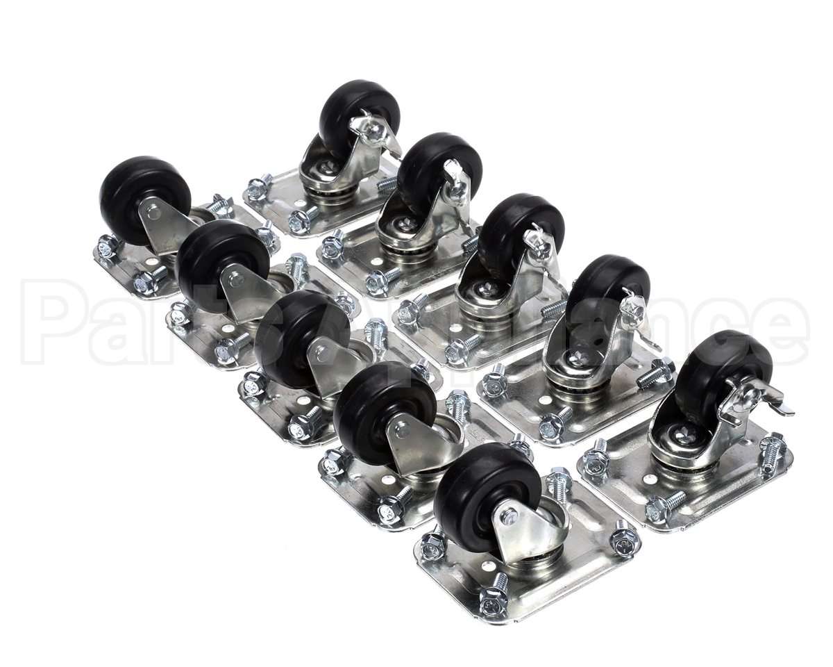 C-10X2 Glastender Caster, 2-1/2" H, Set Of Ten