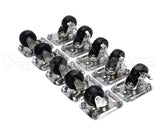 C-10X2 Glastender Caster, 2-1/2" H, Set Of Ten