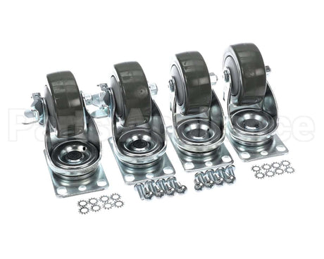 C-4X4-18 Glastender Caster Kit - 4 1/8" H Set Of 4