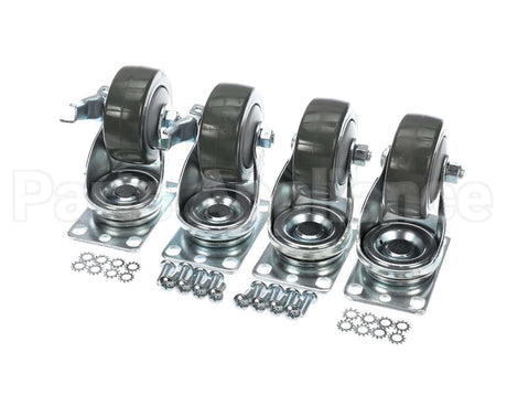 C-4X4-18 Glastender Caster Kit - 4 1/8" H Set Of 4