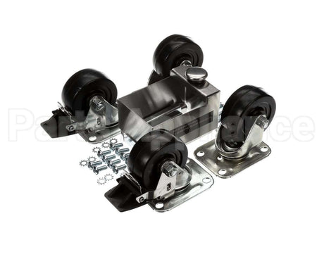 C-4X4-S Glastender Caster, 3-3/4" H, Set Of Four, Side Serv