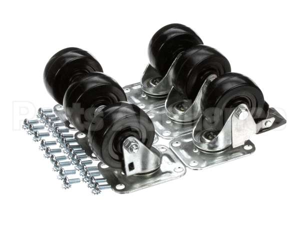 C-6X4 Glastender Caster, 3-3/4" H, Set Of Six