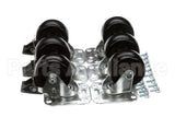 C-6X4 Glastender Caster, 3-3/4" H, Set Of Six