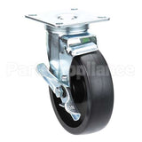 C0406 Compatible BKI Caster, W/5 Top Plate W/ Brake