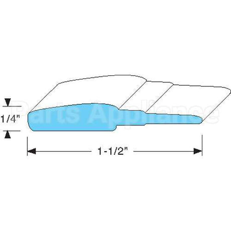 1702190 Compatible Delfield Gasket, Silicone - Per Foot