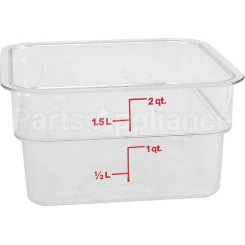 CAM2SFSCW135 Compatible Cambro Container Sq Clear 2Qt