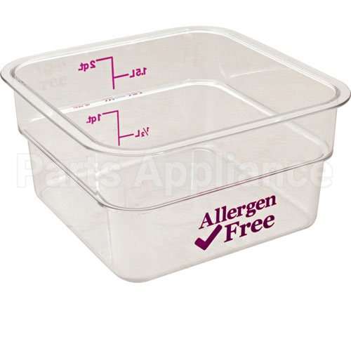 CAM2SFSCW441 Compatible Cambro 2 Qt Camsquare Container Allergen-Free Storage
