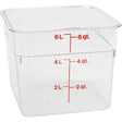 CAM6SFSCW135 Compatible Cambro Container Sq Clear 6Qt