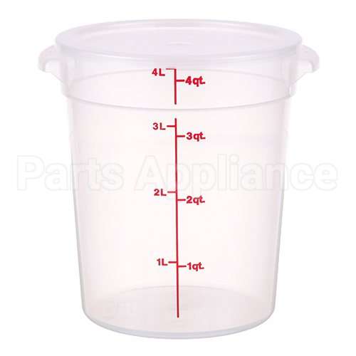 CAMRFS4PPSW3190 Compatible Cambro 4 Quart Round Translucent