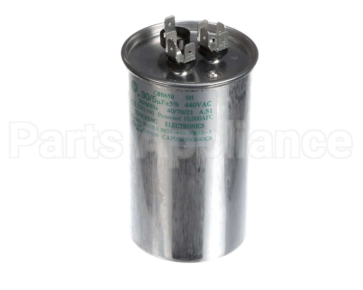 CAP050300440RSP Goodman 30/5Mfd 440V Round Run Cap