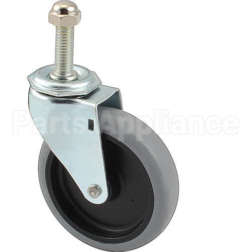 CAS-41TH Compatible Lockwood Caster, Stem, 4", 1/2-13, Black