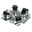 CK14 Compatible Traulsen Caster Kit - Four 2.750In Plat
